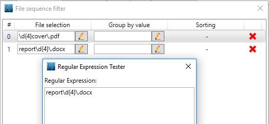 Regular expression to select Word documents