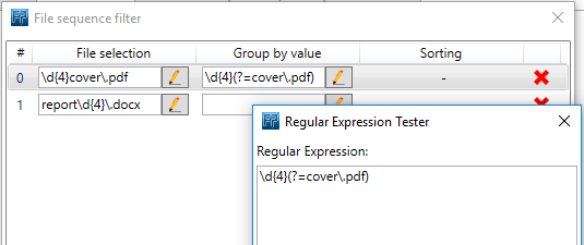 Regular expression to group by